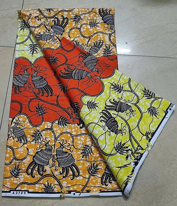 New 100% Cotton Original Real Wax Ankara 2024 African Print Fabric For Wedding Dress Tissue African Wax Fabric