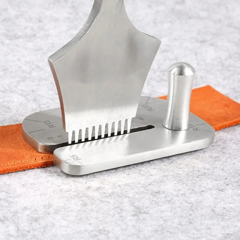 DIY Leather Pulling Board Practical Cutting Ruler Tool Stainless Steel Manual leather Cut Auxiliary Accessories Auxiliary Tool
