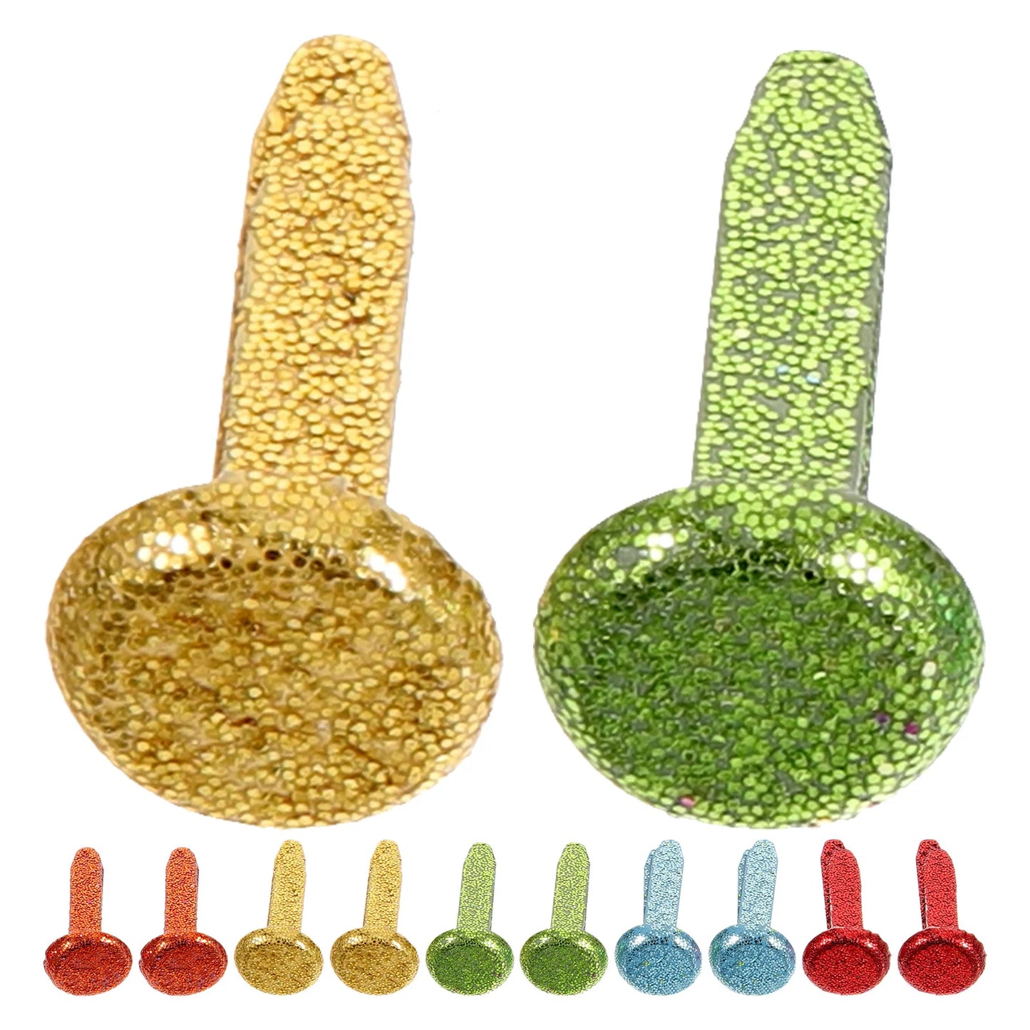 100 Glitter Brads for Your Scrapbook or Photo Album