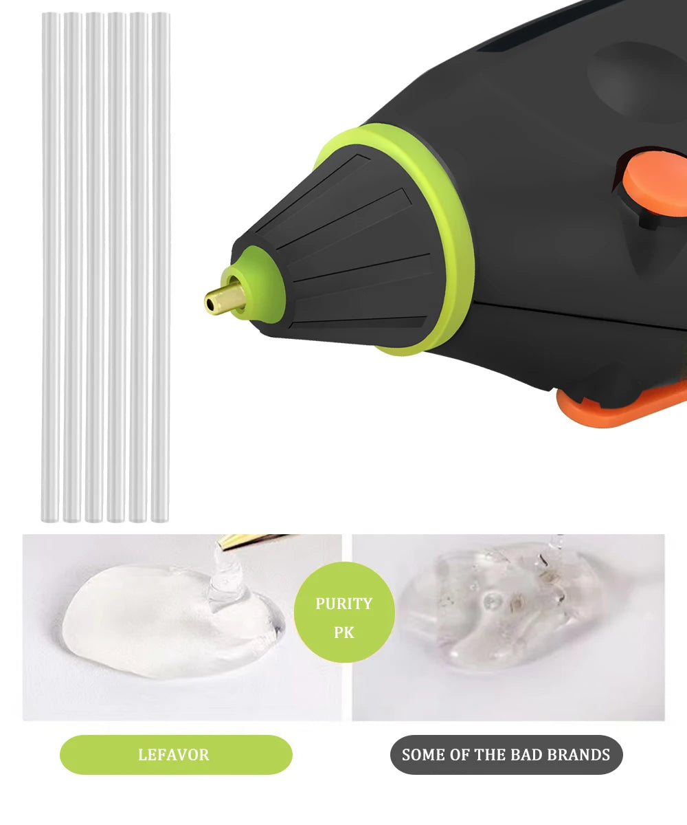 USB Rechargeable Cordless Hot Melt Glue Gun