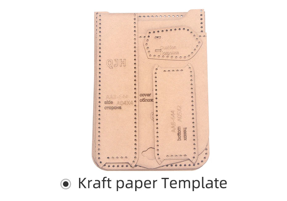 Mobile Phone Bag Shoulder Messenger Bag Acrylic Drawing DIY Handmade Leather Goods Version Pattern Design Paper Pattern Template