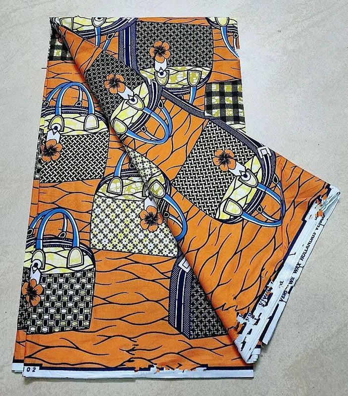 New 100% Cotton Original Real Wax Ankara 2024 African Print Fabric For Wedding Dress Tissue African Wax Fabric