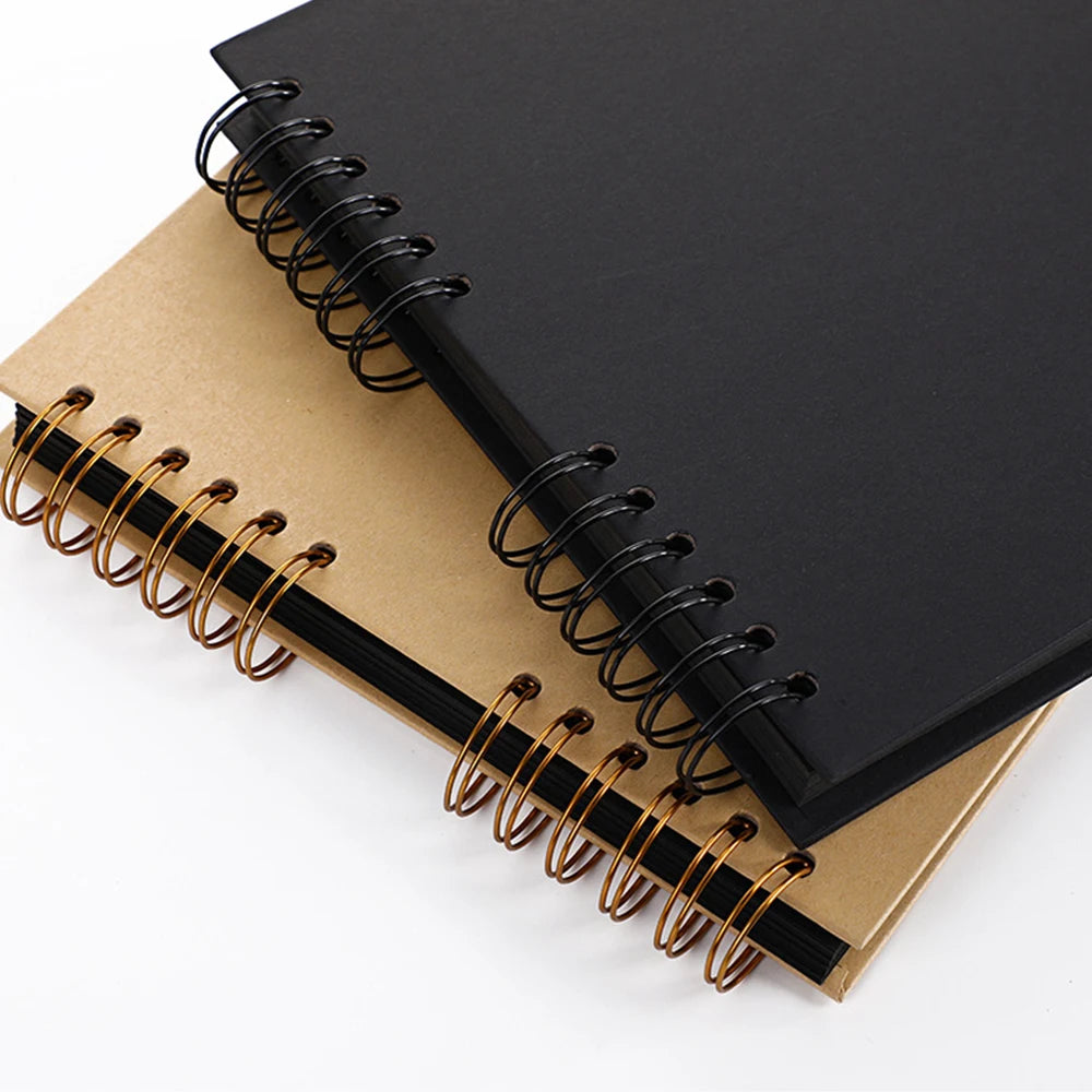 ZK20 80 Black Pages Memory Books DIY Craft Photo Albums Scrapbook Cover Kraft Album For Wedding Anniversary Gifts Memory Books