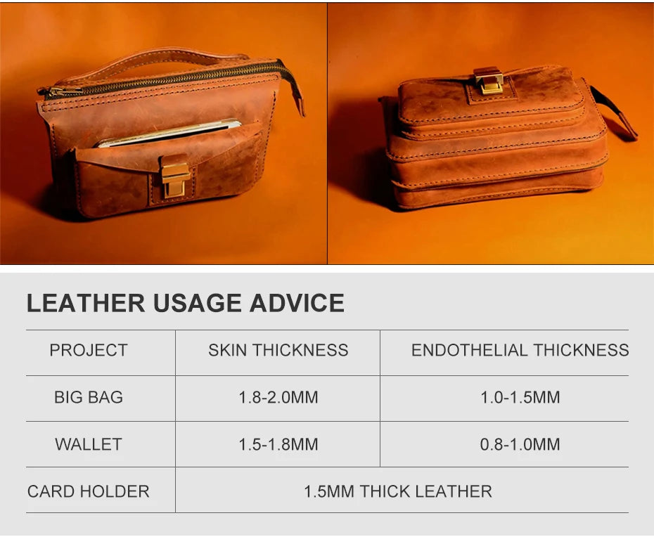 Men's Handbag Business Bag Kraft Paper Version Drawing Pattern DIY Leather Craft Acrylic Template Handbag Cutting Pattern