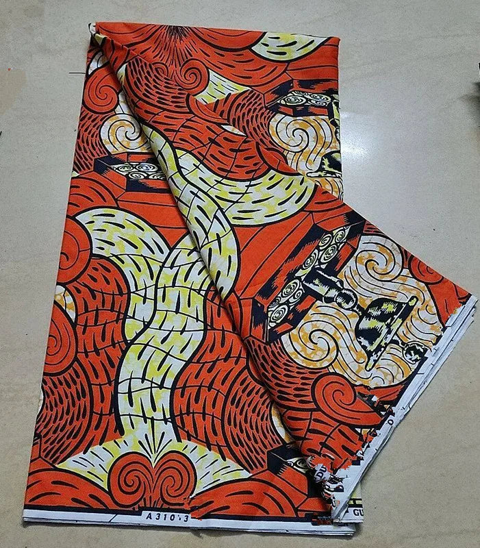 New 100% Cotton Original Real Wax Ankara 2024 African Print Fabric For Wedding Dress Tissue African Wax Fabric