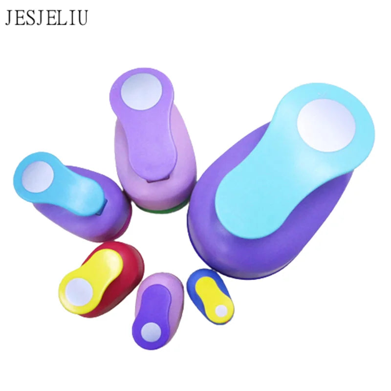 Round Shape  Scrapbook Craft Paper Punchers Circle Punch For Kindergarten Teacher Office Supplies Kids Large Size Diy Tools