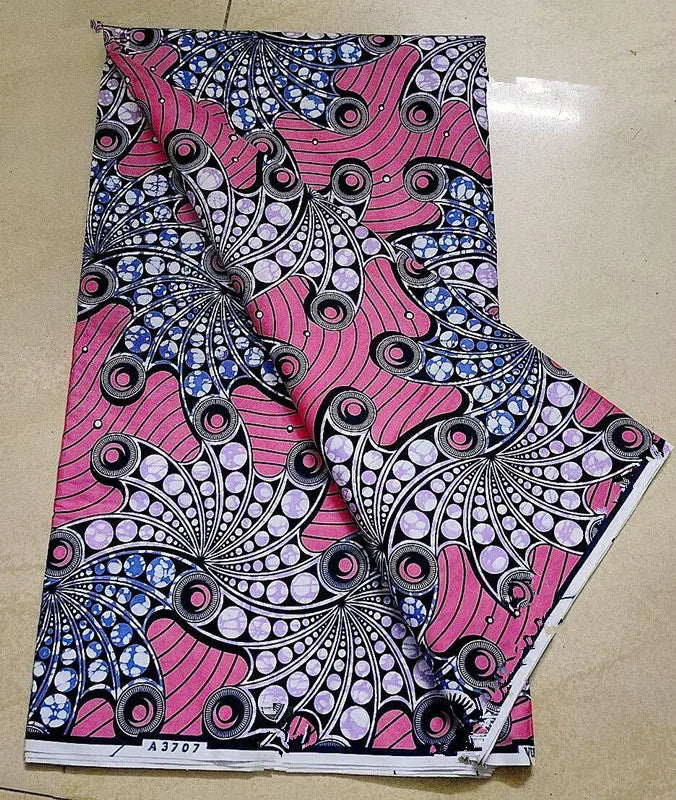 New 100% Cotton Original Real Wax Ankara 2024 African Print Fabric For Wedding Dress Tissue African Wax Fabric