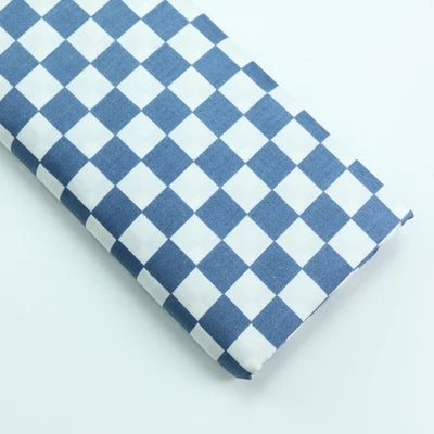 Thin Black White Checkered Fabric Mosaic Square Cotton Chess Skirt Polin Fabric For Plaid Shirt Summer Dress By The Meter