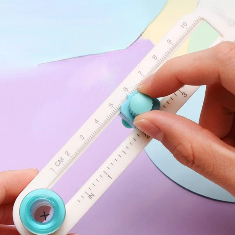 Plastic 2-20cm Circle Paper Cutter Multifunctional Craft Cutting Tools Paper Scrapbooking Cards Cutters For Home Study Offices