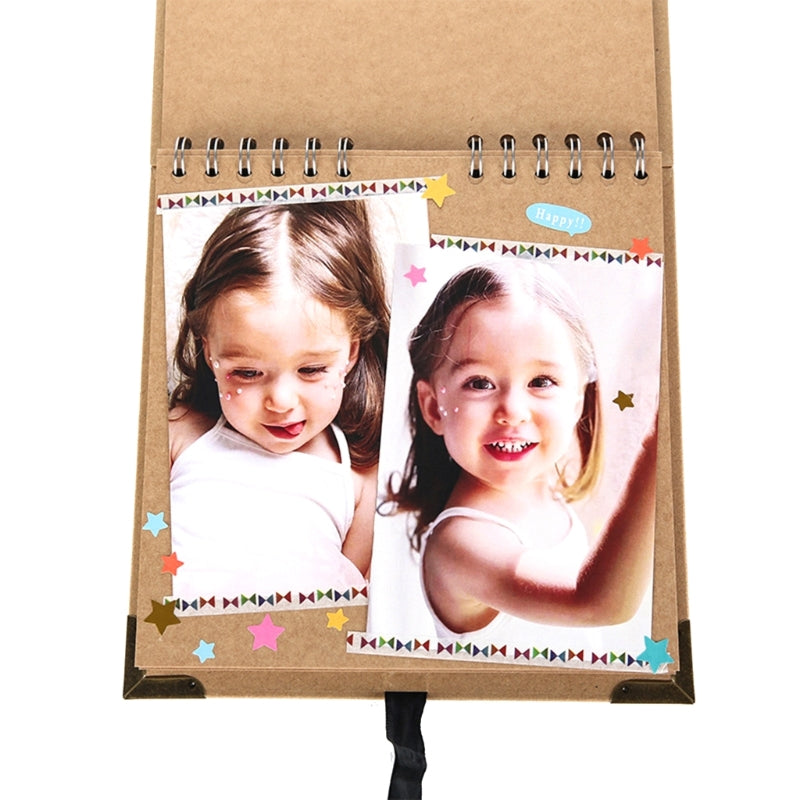 60 Pages Photo Album Kraft Paper Photocard Holder Book Multifunction for Picture Scrapbooking Albums DIY Picture Craft
