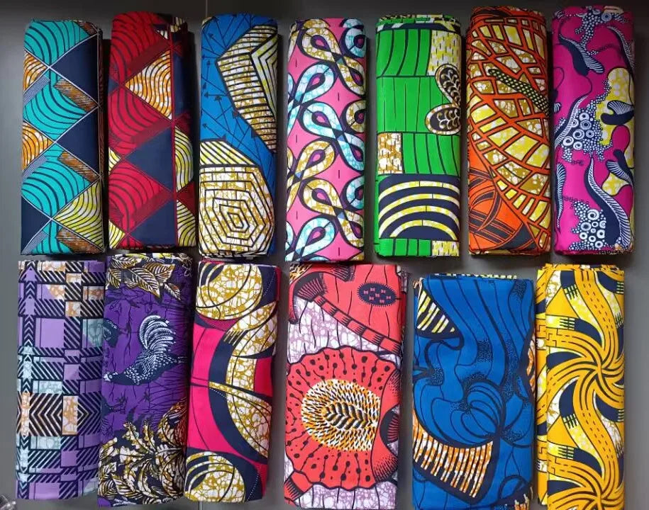 New 100% Cotton Original Real Wax Ankara 2024 African Print Fabric For Wedding Dress Tissue African Wax Fabric