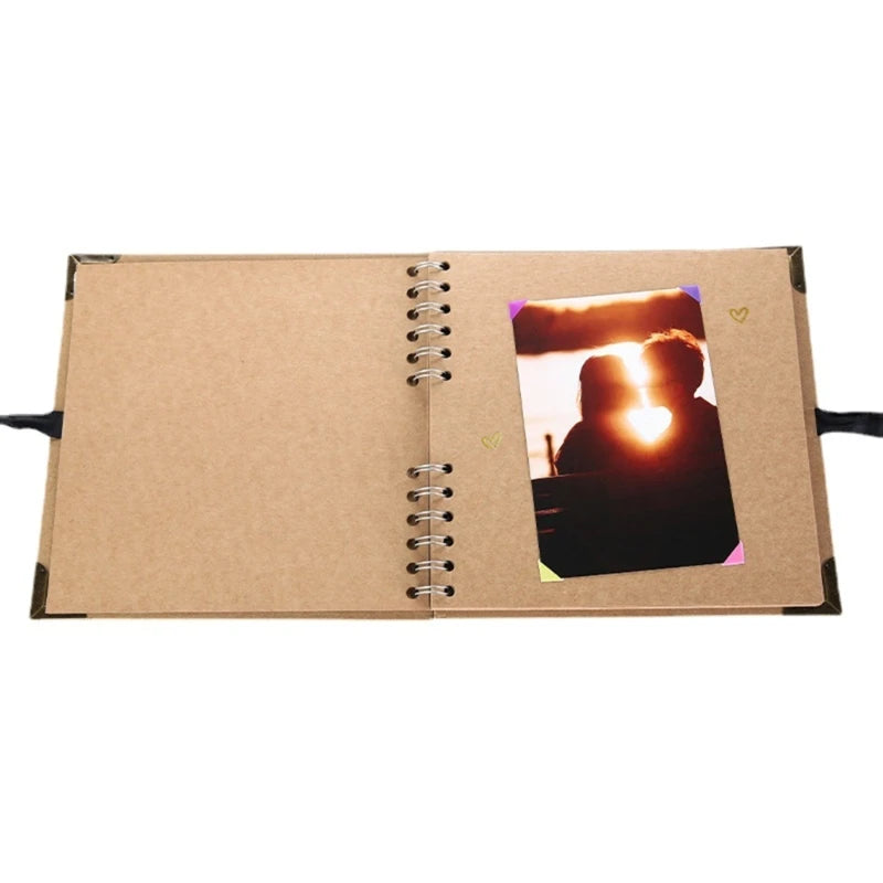 60 Pages Photo Album Kraft Paper Photocard Holder Book Multifunction for Picture Scrapbooking Albums DIY Picture Craft Dropship