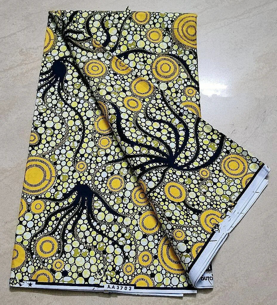 New 100% Cotton Original Real Wax Ankara 2024 African Print Fabric For Wedding Dress Tissue African Wax Fabric