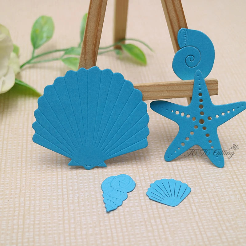 Metal Cutting Dies Marine Life Starfish Shell Scrapbook Embossing Album Cover Paper Cards Making Tool Craft Die Cut