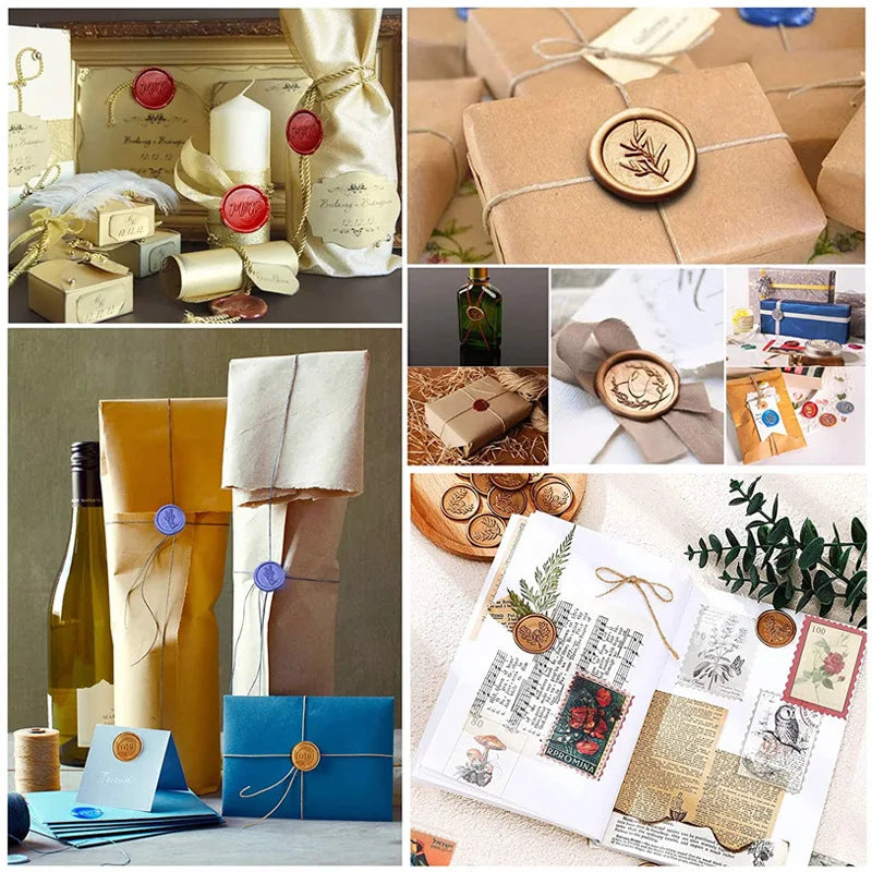 Solid Wood Wax Melting Furnace With Spoon, Wax Seal Set, Scrapbook, Wedding Invitation Letter, Stamp Decoration Tool