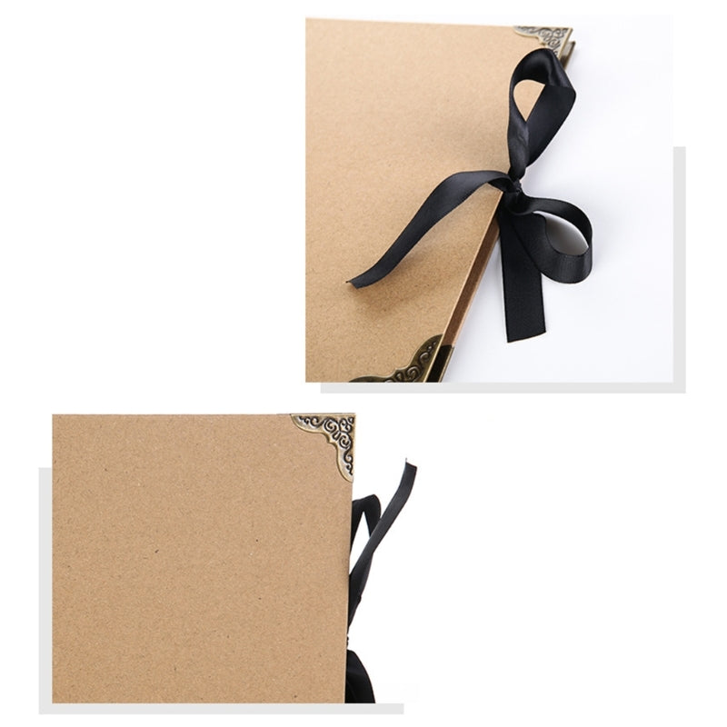 60 Pages Photo Album Kraft Paper Photocard Holder Book Multifunction for Picture Scrapbooking Albums DIY Picture Craft