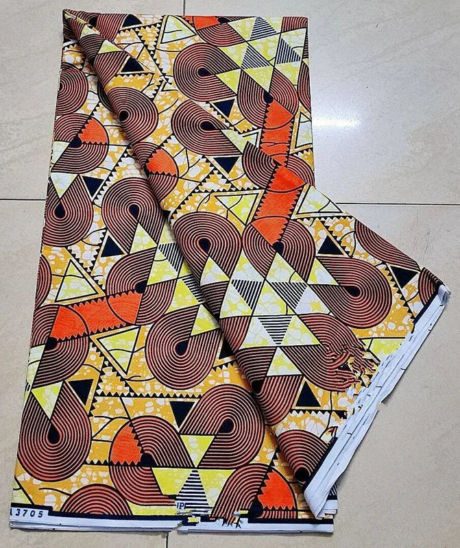 New 100% Cotton Original Real Wax Ankara 2024 African Print Fabric For Wedding Dress Tissue African Wax Fabric