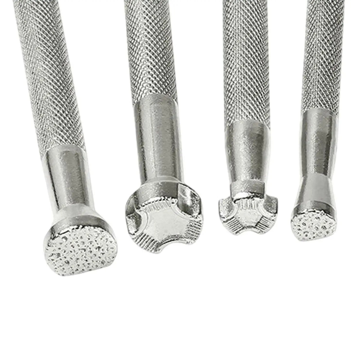 6 Pieces Leather Stamping Tools Metal Leather Stamps Adults Patterns Stamp Punch Leather Carving Tools for DIY Art Working