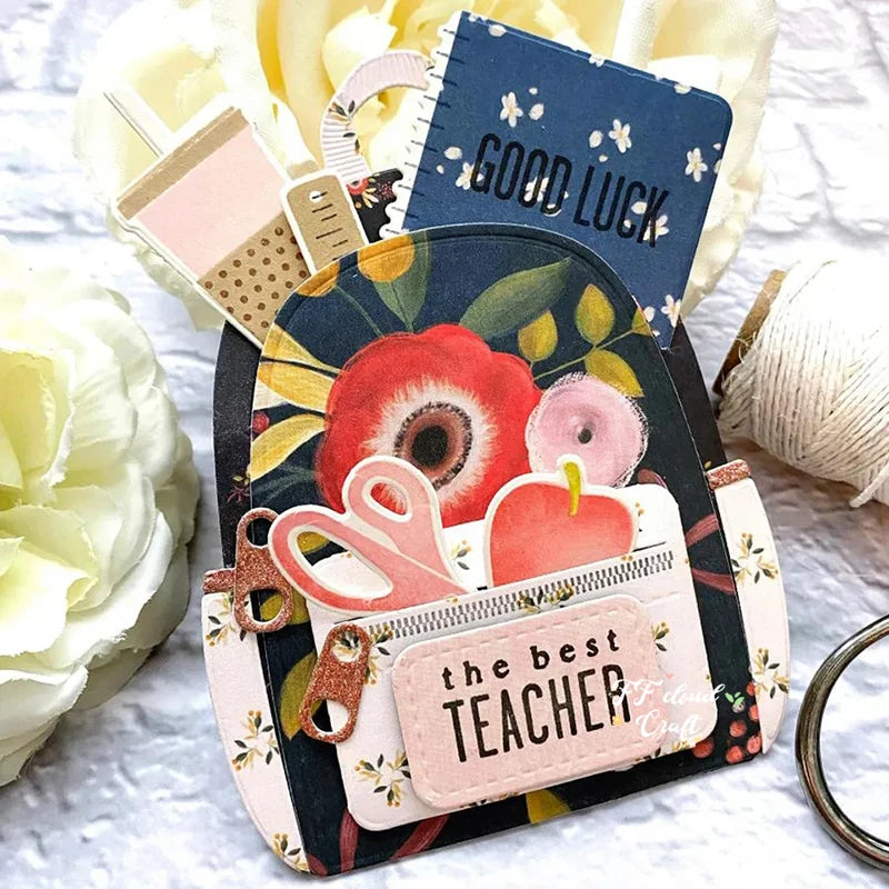 Schoolbag Metal Cutting Dies for Scrapbooking Tools Paper Craft Card Making Embossed Template Blade Punch Stencils Die Cut New