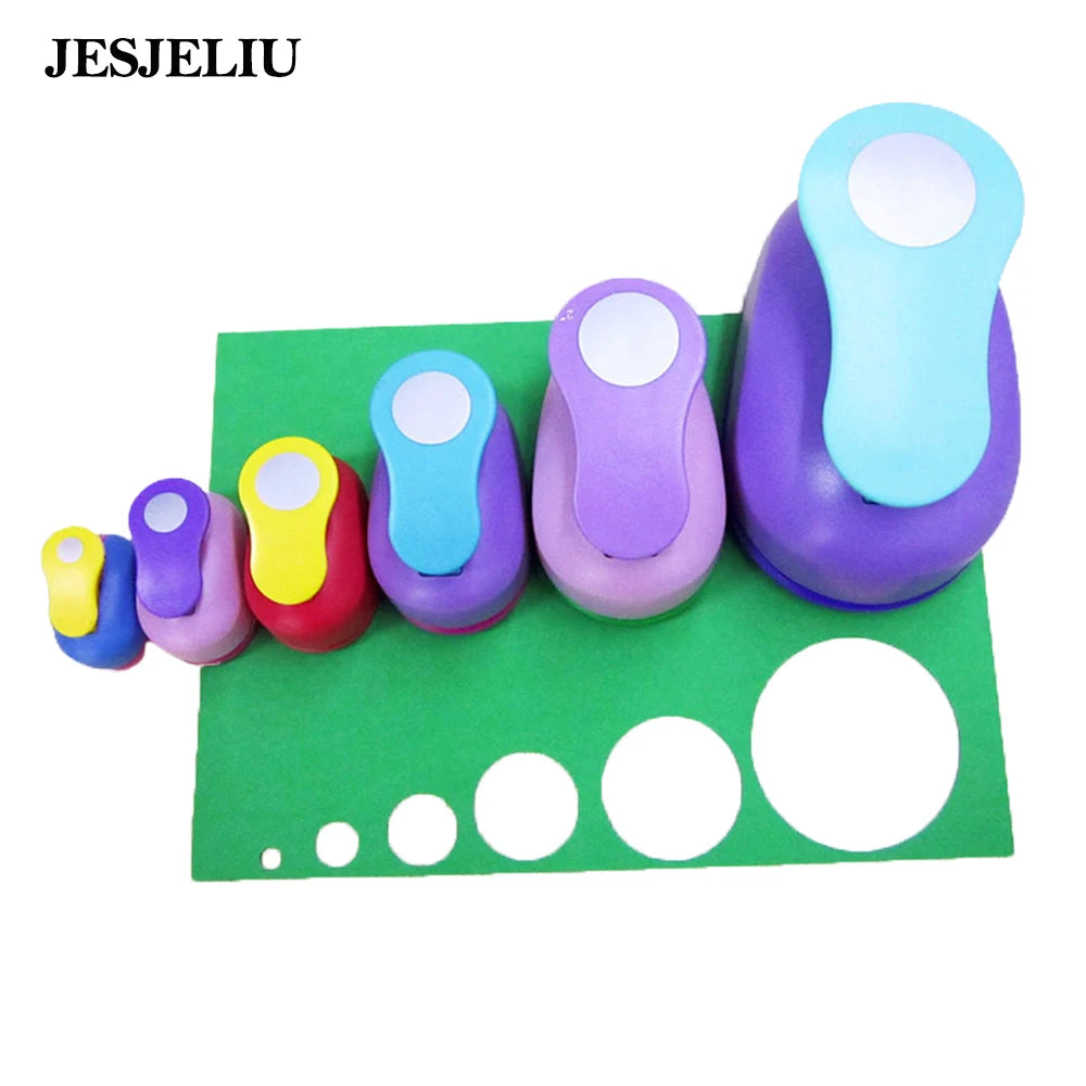 Round Shape  Scrapbook Craft Paper Punchers Circle Punch For Kindergarten Teacher Office Supplies Kids Large Size Diy Tools