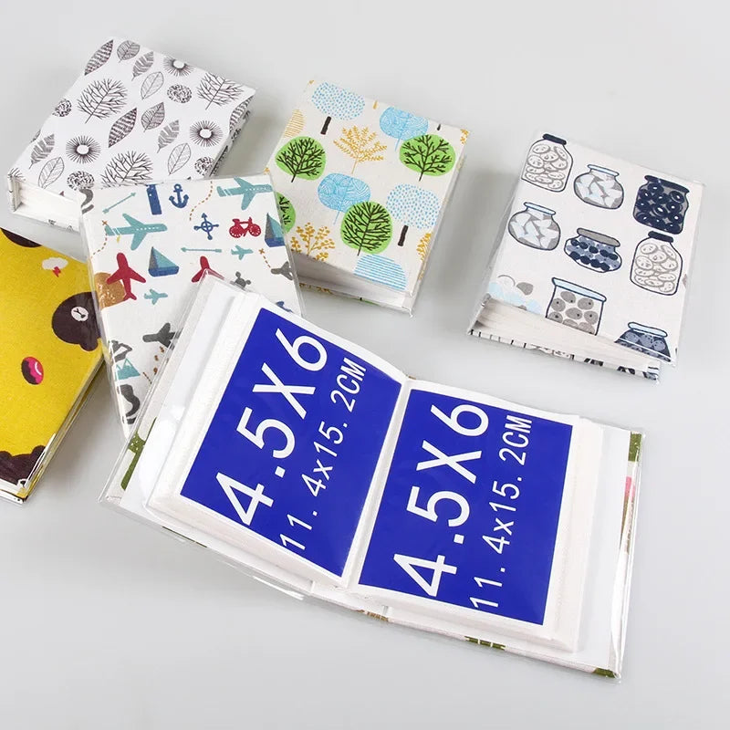 6 inch 100 Pocket Fresh little Floral Star album photo album children's album Scrapbook Mini Photo Album Picture Case DIY Book