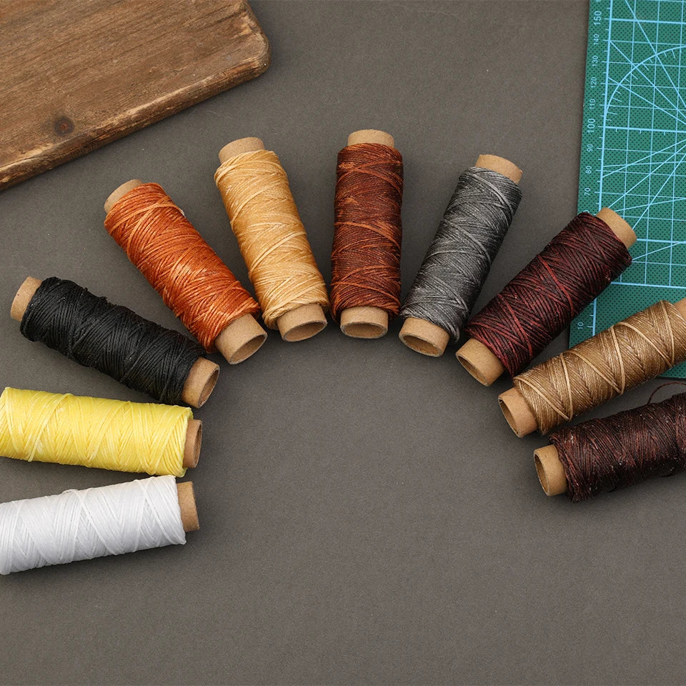 KRABALL Leather Craft Working Tools Stitching Sewing Kit Repair Set with Waxed Thread Groover Awl for Beginners Professionals