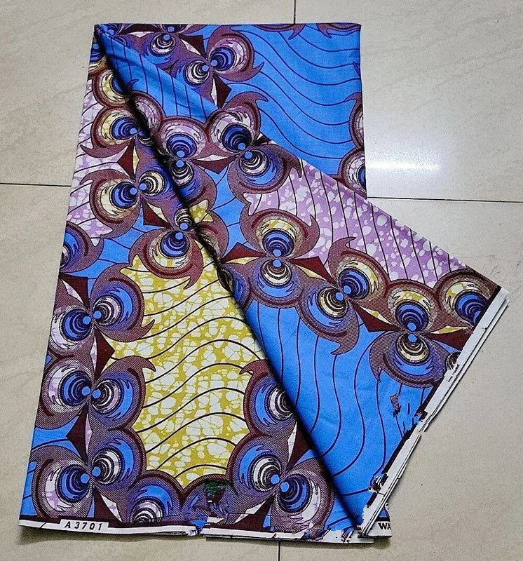 New 100% Cotton Original Real Wax Ankara 2024 African Print Fabric For Wedding Dress Tissue African Wax Fabric