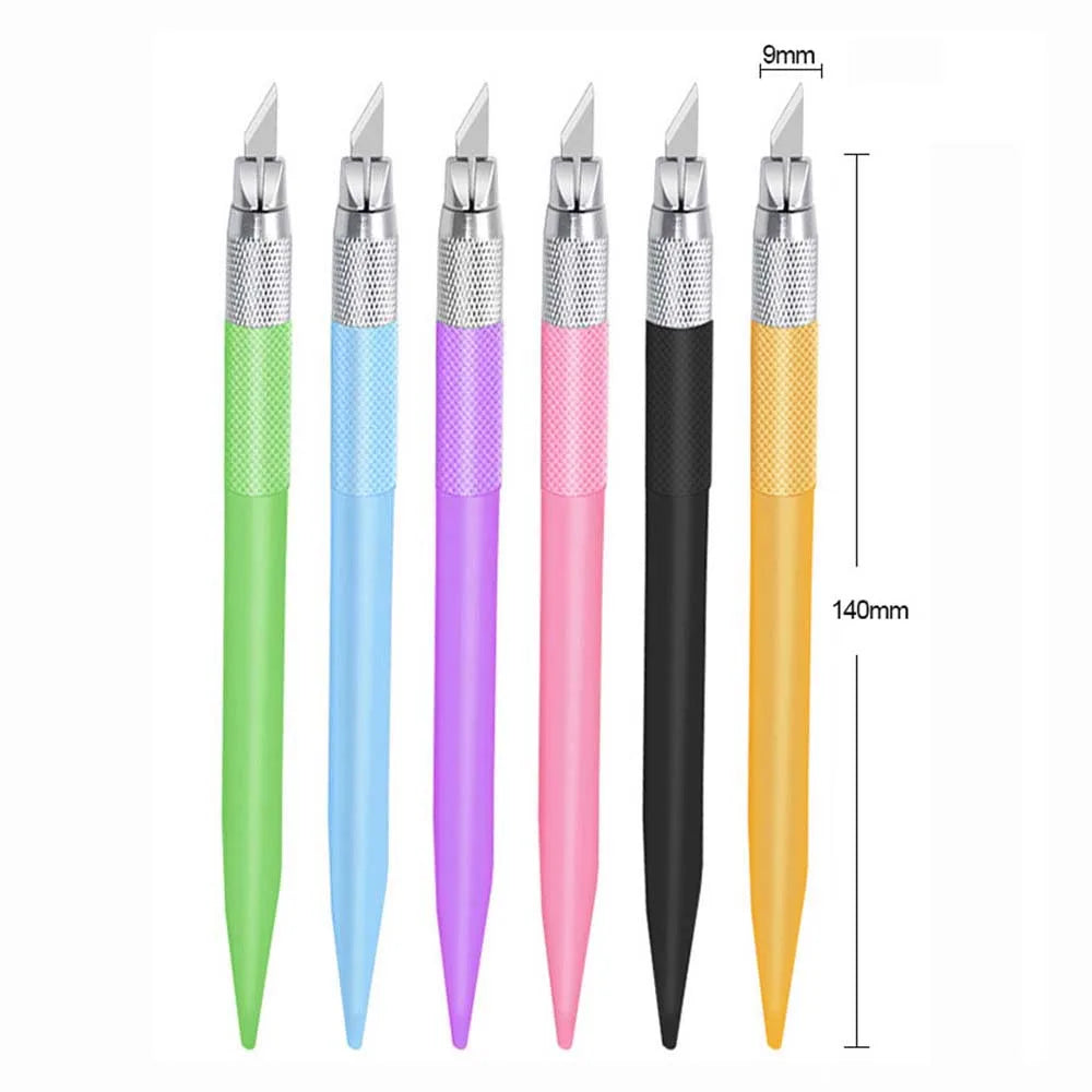 Carving Utility Knife With 12 Blade Scrapbooking Diy Hand Account Paper Cutter Art Cutter Engraving Tools Stationery Supplies