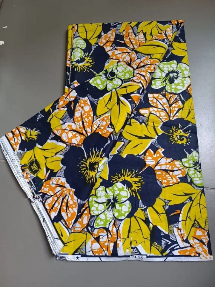 New 100% Cotton Original Real Wax Ankara 2024 African Print Fabric For Wedding Dress Tissue African Wax Fabric