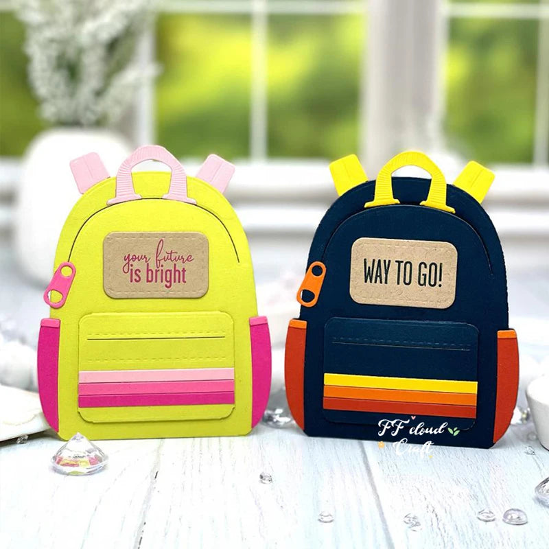 Schoolbag Metal Cutting Dies for Scrapbooking Tools Paper Craft Card Making Embossed Template Blade Punch Stencils Die Cut New