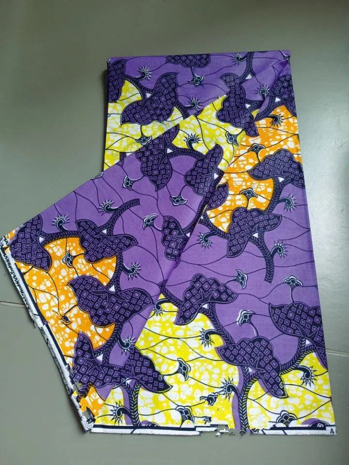 New 100% Cotton Original Real Wax Ankara 2024 African Print Fabric For Wedding Dress Tissue African Wax Fabric