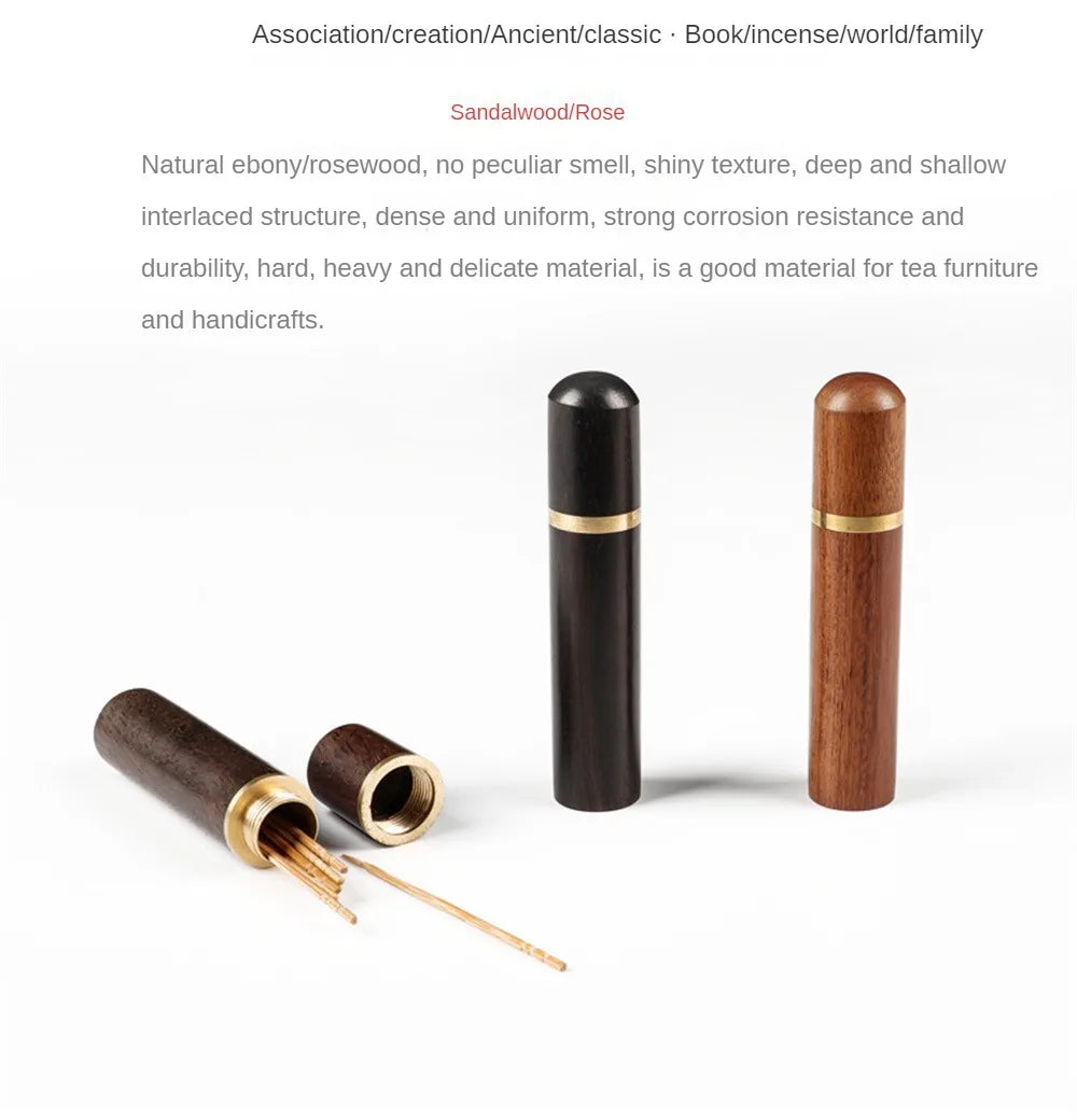 Needle Case Box Holder Storage Tube Wooden Box Hand Sewing Needles Case Knitting Embroidery Needles Container Sewing Tools