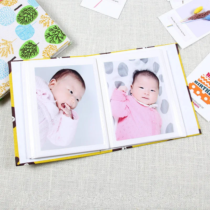 6 inch 100 Pocket Fresh little Floral Star album photo album children's album Scrapbook Mini Photo Album Picture Case DIY Book