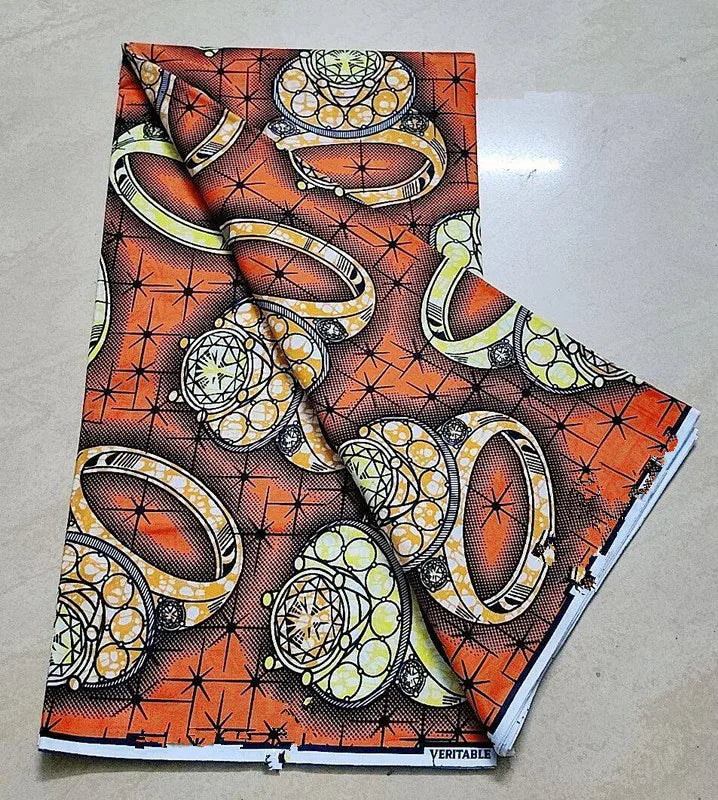 New 100% Cotton Original Real Wax Ankara 2024 African Print Fabric For Wedding Dress Tissue African Wax Fabric