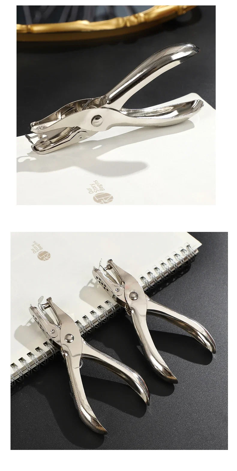 JIANWU 3mm/6mm Paper Single hole Puncher  Machine Paper Punches Metal Scrapbooking Tools