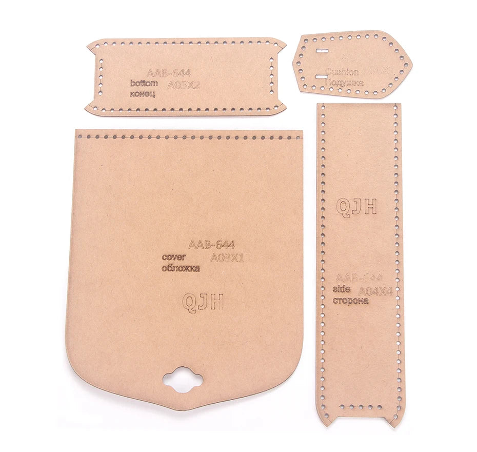 Mobile Phone Bag Shoulder Messenger Bag Acrylic Drawing DIY Handmade Leather Goods Version Pattern Design Paper Pattern Template