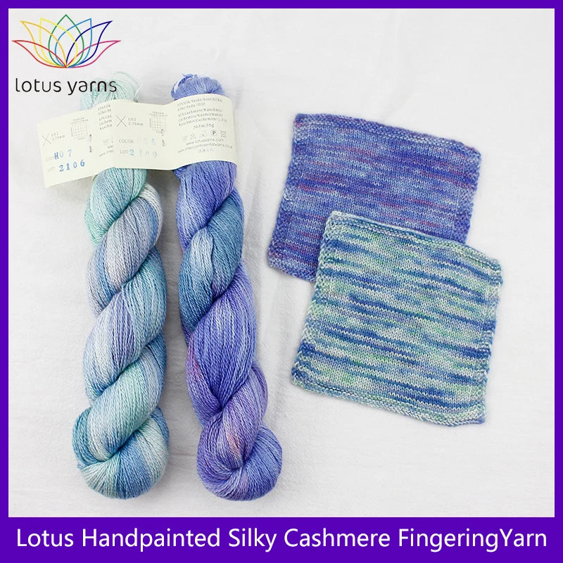 Handpainted Silky Cashmere Fingering Yarn