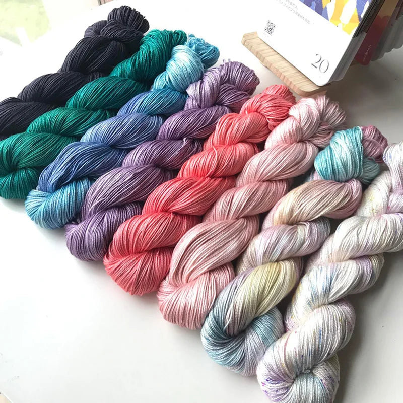 50g Handpainted Silk Yarn - 8 Colors