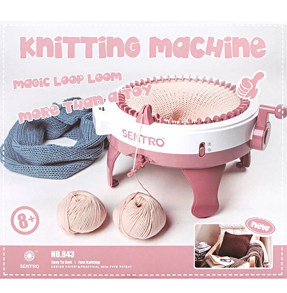 48-needle Handmade Knitting Machine Scarf,Sweater,Hat&Sock Maker for Adults-Perfect Lazy Artifact Creative Knitting Projects