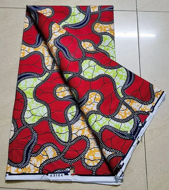 New 100% Cotton Original Real Wax Ankara 2024 African Print Fabric For Wedding Dress Tissue African Wax Fabric