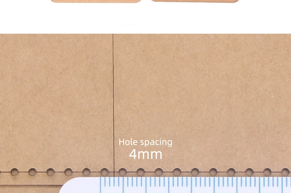 DIY Manual Kraft Paper Template Leather Wallet Drawing Vertical Wallet Acrylic Mold Sewing Process Tool Pattern