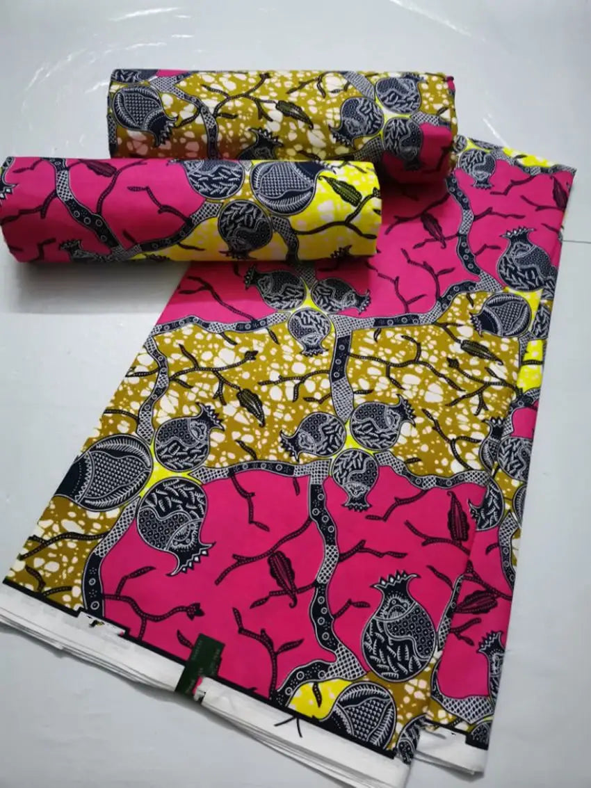 New 100% Cotton Original Real Wax Ankara 2024 African Print Fabric For Wedding Dress Tissue African Wax Fabric