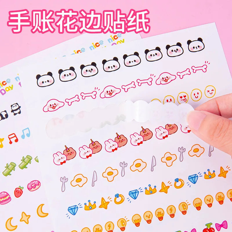 4 sheets/pack Baby Scrapbook Stickers Scrapbooking Baby Girl Boy Sticker for Newborn Baby Clothes,DIY Craft, Photo Album Journal