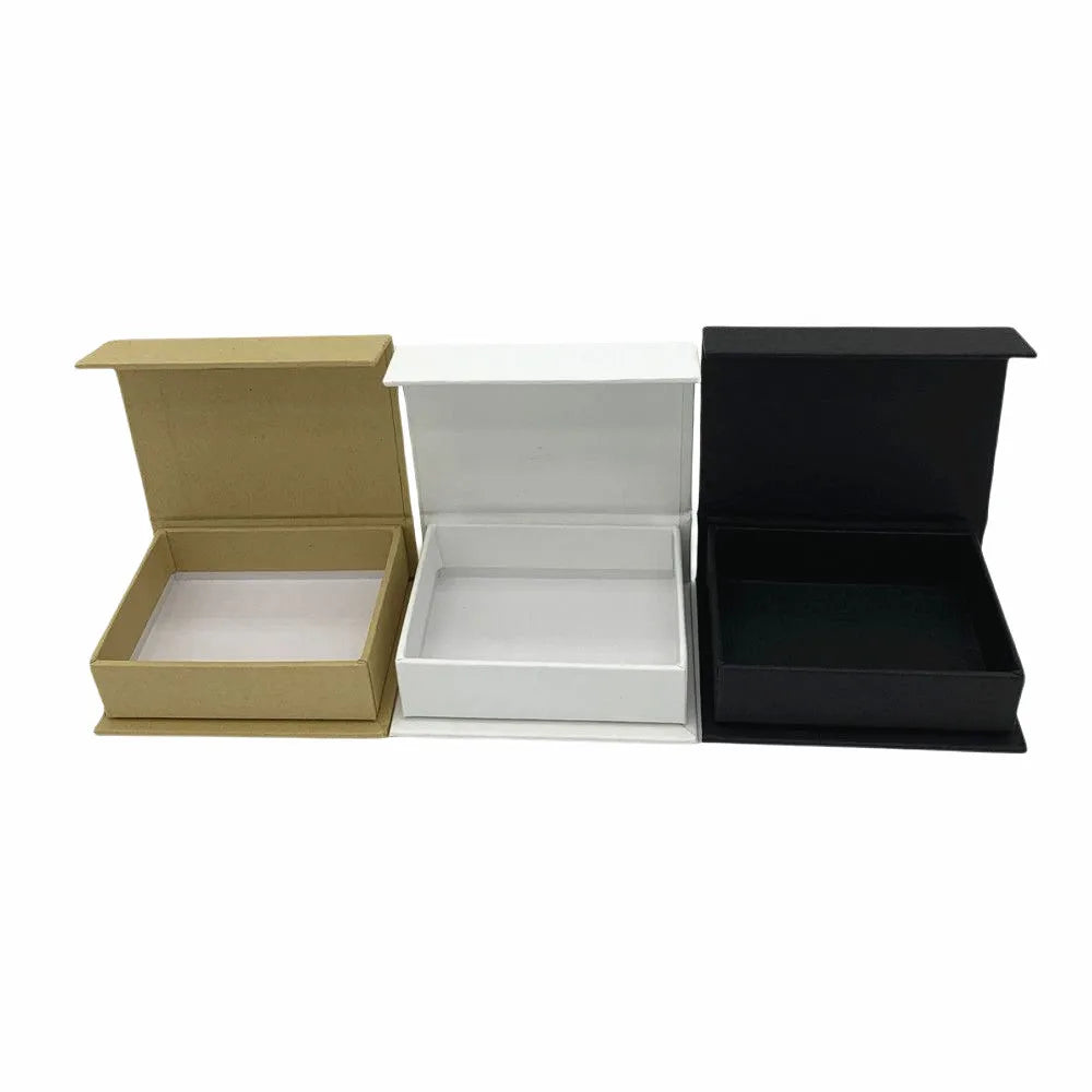 Magnetic Lid Box Packing & Shipping Boxes Rectangle Brown White & Black Color Gift Box 14cm*12cm*4cm