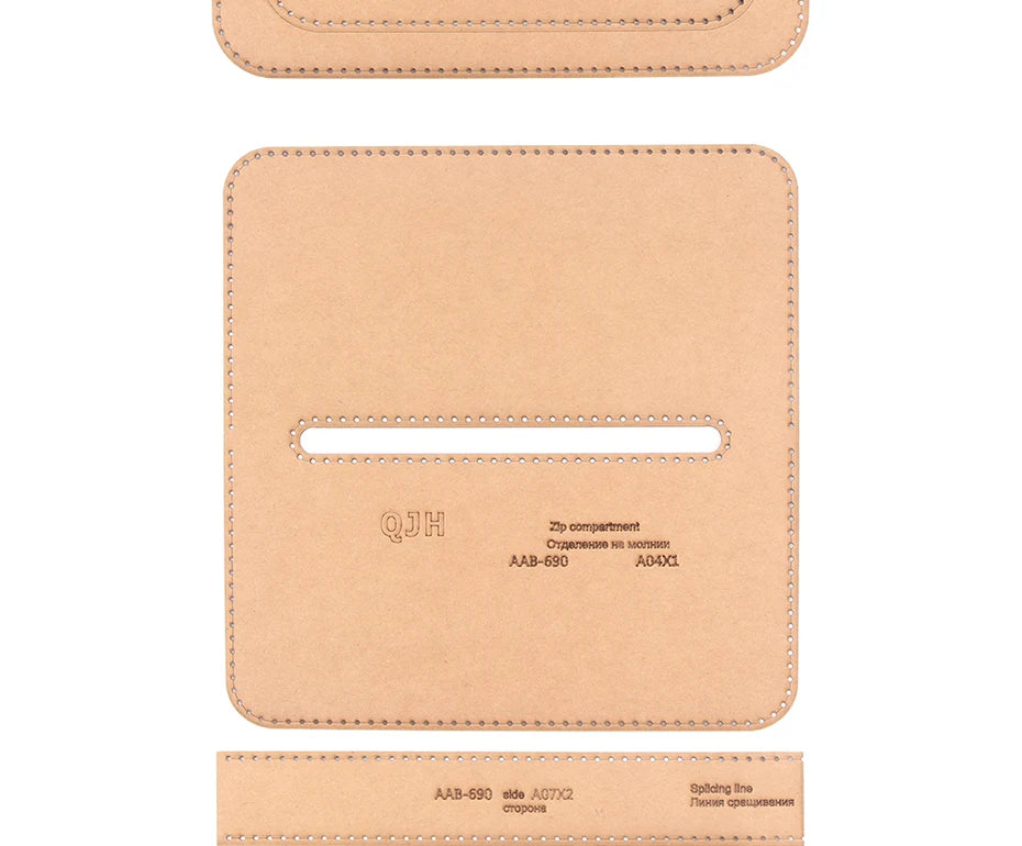 Men's Handbag Business Bag Kraft Paper Version Drawing Pattern DIY Leather Craft Acrylic Template Handbag Cutting Pattern