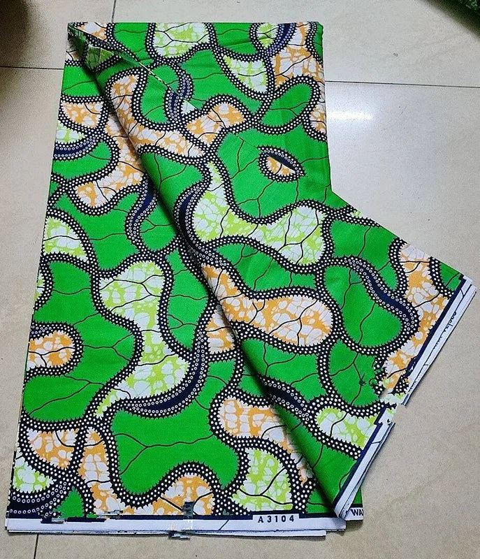 New 100% Cotton Original Real Wax Ankara 2024 African Print Fabric For Wedding Dress Tissue African Wax Fabric