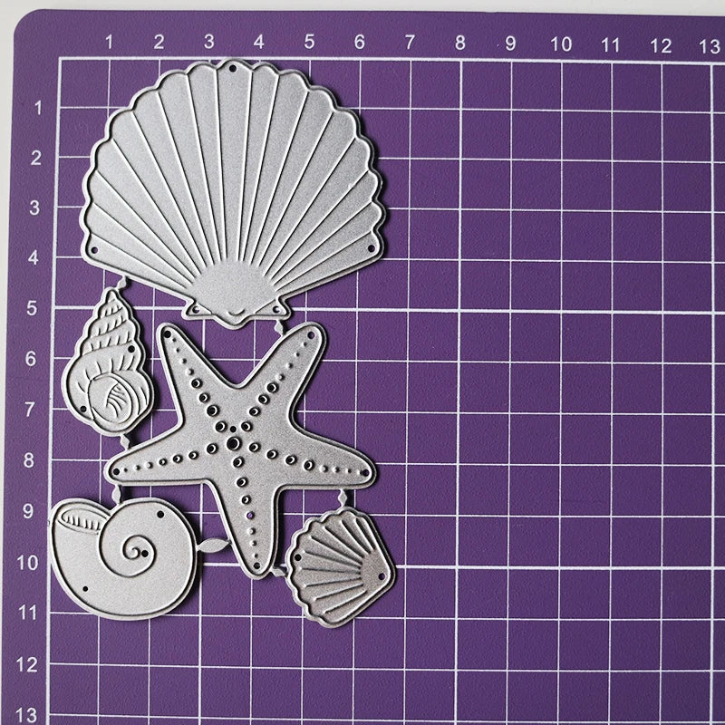 Metal Cutting Dies Marine Life Starfish Shell Scrapbook Embossing Album Cover Paper Cards Making Tool Craft Die Cut