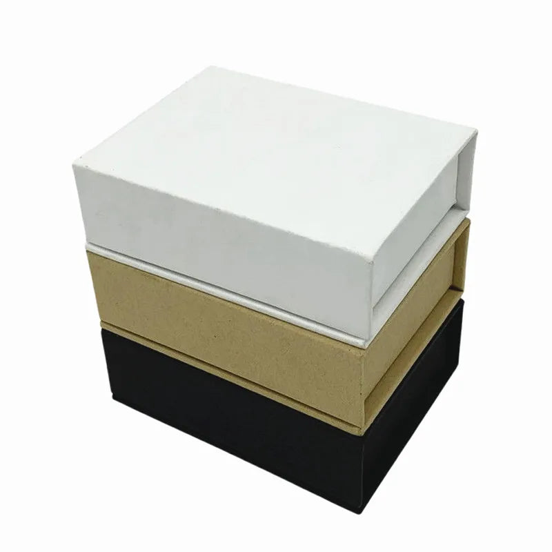 Magnetic Lid Box Packing & Shipping Boxes Rectangle Brown White & Black Color Gift Box 14cm*12cm*4cm