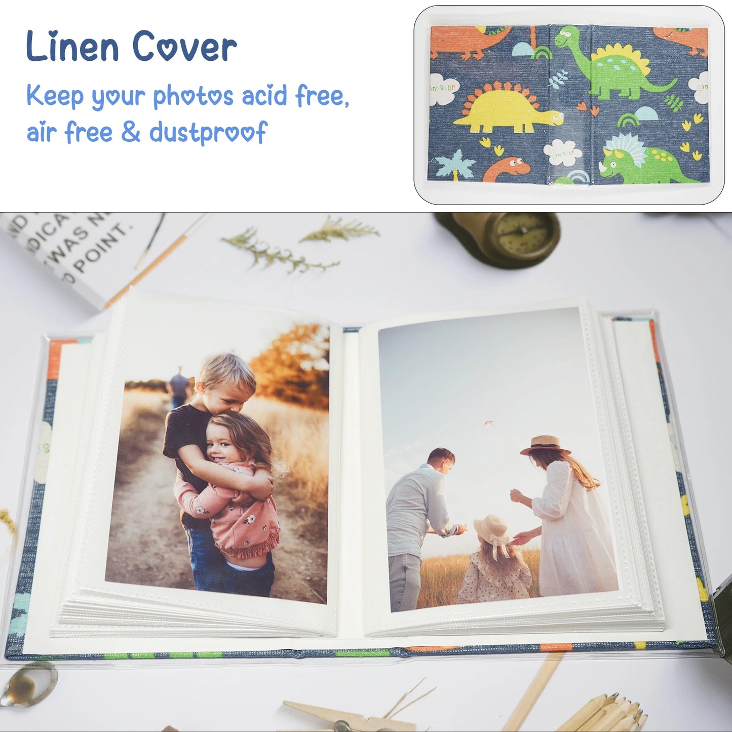 6 inch 100 Pocket Fresh little Floral Star album photo album children's album Scrapbook Mini Photo Album Picture Case DIY Book