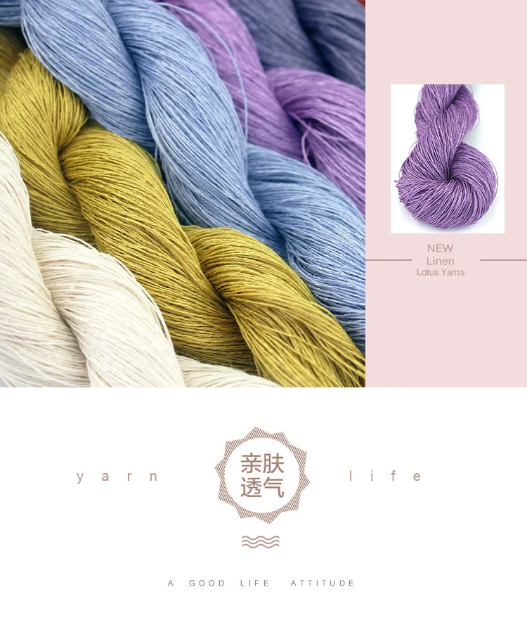 50g 100% Linen Lace Weight Yarn